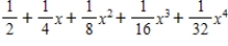 Find the fourth degree Maclaurin polynomial for the function. ​   ​ A)    B)    C)    D)    E)   