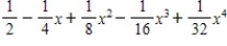 Find the fourth degree Maclaurin polynomial for the function. ​   ​ A)    B)    C)    D)    E)   