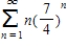Use the Ratio Test to determine the convergence or divergence of the series. ​   ​ A) Ratio Test inconclusive B) converges C) diverges