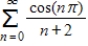 Determine whether the series   converges conditionally or absolutely,or diverges. ​ A) The series converges absolutely. B) The series diverges. C) The series converges absolutely but does not converge conditionally. D) The series converges conditionally but does not converge absolutely.