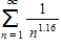 Use Theorem 9.11 to determine the convergence or divergence of the series. ​   ​ A) diverges B) converges C) Theorem 9.11 inconclusive