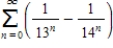 Find the sum of the convergent series   . ​ A)    B)    C)    D)    E)   