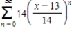 Find all values of x for which the series   converges. ​ A)    B)    C)    D)    E)   