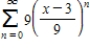 Find all values of x for which the series converges.For these values of x,write the sum of the series as a function of x. ​   ​ A)    B)    C)    D)    E) The series diverges for all x.​