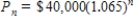 If the rate of inflation is   per year and the average price of a car is currently $40,000,the average price after n years is   .Compute the average price after 4 years.Round your answer to two decimal places. ​ A) $30,570.77 B) $51,458.65 C) $170,400.00 D) $47,397.16 E) $149,600.00