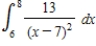 Determine whether the improper integral   diverges or converges.Evaluate the integral if it converges. ​ A) 49 B) 13 C)    D)    E) diverges