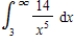 Determine whether the improper integral   diverges or converges.Evaluate the integral if it converges. ​ A)    B)    C)    D)    E) diverges