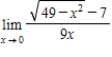 Evaluate the limit   using L'Hopital's Rule if necessary. ​ A)    B)    C) 1 D) 0 E) does not exist