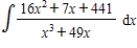 Use partial fractions to find the integral   . ​ A)    B)    C)    D)    E)   