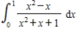 Evaluate the definite integral   . ​ A)    B)    C)    D)    E)   