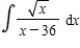 Use substitution and partial fractions to find the indefinite integral.   . ​ A)    B)    C)    D)    E)   