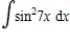 Find the indefinite integral. ​   ​ A)    B)    C)    D)    E)   