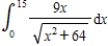 Find the definite integral. ​   ​ A) 81 B) 72 C) 9 D) 153 E) 8