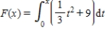 If the accumulation function   is given by   ,evaluate   . ​ A)    B)    C)    D)    E)   