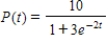 The logistic function   models the growth of a population.Determine when the population reaches one-half of the maximum carrying capacity.Round your answer to three decimal places. ​ A) 0.549 B) 3.333 C) 1.151 D) 5.000 E) 1.000