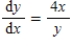 Sketch a few solutions of the differential equation on the slope field and then find the general solution analytically. ​   ​   ​ A)    B)    C)    D)    E)   