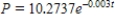 Suppose that the population (in millions) of Hungary in 2007 was 10 and that the expected continuous annual rate of change of the population is -0.003.Find the exponential growth model   for the population by letting   correspond to 2000.Round your answer to four decimal places. ​ A)    B)    C)    D)    E)   