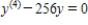 Which of the following is a solution of the differential equation   ? ​ A)    B)    C)    D)    E)   