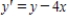 Sketch the slope field for the differential equation   and use the slope field to sketch the solution that passes through the point   . ​ A) ​   B) ​   C) ​   D) ​   E) ​  