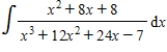 Find the indefinite integral. ​   ​ A)    B)    C)    D)    E)   