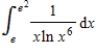 Evaluate the definite integral   . ​ A)    B)    C)    D)    E)   