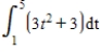 Evaluate the following definite integral by the limit definition. ​   ​ A) -124 B) 136 C) -136 D) 112 E) 124