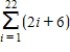 Use the properties of summation and Theorem 5.2 to evaluate the sum. ​   ​ A) ​638 B) ​506 C) ​528 D) ​1,232 E) ​385
