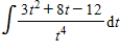 Find the indefinite integral and check the result by differentiation. ​   ​ A)    B)    C)    D)    E)   