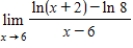 ​What does the limit statement   represent? ​ A) ​0 B) ​   C) ​   ,if   D) ​6