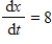 A point is moving along the graph of the function   such that   centimeters per second.Find   when   . ​ A)    B)    C)    D)    E)   
