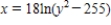Find   at the point   for the equation   . ​ A)    B)    C)    D)    E)   