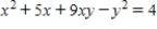 Find   by implicit differentiation. ​   ​ A)    B)    C)    D)    E)   