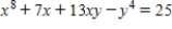 Find   by implicit differentiation. ​   ​ A)    B)    C)    D)    E)   