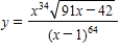 Use logarithmic differentiation to find the derivative of   . ​ A)    B)    C)    D)    E)   