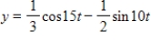 The displacement from equilibrium of an object in harmonic motion on the end of a spring is   where y is measured in feet and t is the time in seconds.Determine the position of the object when   .Round your answer to two decimal places. ​ A) 2.18 feet B) 0.84 feet C) 3.82 feet D) 0.69 feet E) 0.34 feet