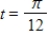 The displacement from equilibrium of an object in harmonic motion on the end of a spring is   where y is measured in feet and t is the time in seconds.Determine the velocity of the object when   .Round your answer to two decimal places. ​ A) 5.46 ft/sec B) 2.40 ft/sec C) 3.46 ft/sec D) 4.46 ft/sec E) 0.87 ft/sec