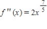 Given the derivative below find the requested higher-order derivative. ​   ,   . ​ A)    B)    C)    D)    E)   