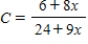 A container holds 6 liters of a 25% brine solution.A model for the concentration C of the mixture after adding x liters of an 0.89% brine solution to the container and then draining x liters of the well-mixed solution is given as   .Find   .Round your answer to two decimal places. ​ A) 0.67% B) 0.33% C) 0.93% D) 0.89% E) 0.25%