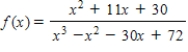 Find all vertical asymptotes (if any) of the function   . ​ A)    B)    C)    D)    E)   