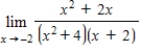 Find the limit. ​   ​ A)    B)    C) 4 D) -2 E) -4
