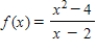 Discuss the continuity of the function   . ​   ​ A)    is discontinuous at   . B)    is discontinuous at   . C)    is discontinuous at   . D)    is continuous for all real x. E)    is continuous at   .