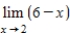 Determine the following limit.(Hint: Use the graph to calculate the limit. )  ​   ​   ​ A) 8 B) 2 C) 6 D) 4 E) does not exist