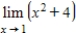 Determine the following limit.(Hint: Use the graph to calculate the limit. )  ​   ​   ​ A) 5 B) 1 C) 0 D) 4 E) does not exist