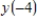 Let   be the solution to the differential equation   .Using Euler's method,starting at the point   − with step size   ,what is the approximate value of   ? ​ A) ​8.75 B) ​-0.75 C) ​-2.25 D) ​-1.5