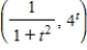 A particle moves in the xy-plane such that its velocity vector for time   is ,   .If the particle is at the point   when   ,then what is the position vector of the particle when   ? ​ ​ A) ​   B) ​   C) ​   D) ​  