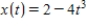 ​​A particle moves in the xy-plane with position for all real values of   given by the parametric equations   and   . -​Give the coordinates of the velocity vector for any time   .