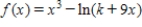 ​Find k so that the relative minimum of   occurs at   . ​ A) ​9 B) ​3 C) ​-6 D) ​  