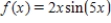 ​What is the area of the regions between   and   on the interval   ? ​​ A) ​0.628 B) ​2.037 C) ​2.405 D) ​2.926