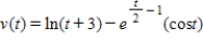 ​A particle is moving along the x-axis with velocity   ,for   .The initial position of the particle is -1.6. -​At what time(s)in the open interval   does the particle change direction? Round the answers to three decimal places.
