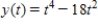 A particle moves along the y-axis so that its position at any time t,for​   ,is given by   .In which interval(s) is the particle speeding up? ​ A) ​   B) ​   C) ​   D) ​  